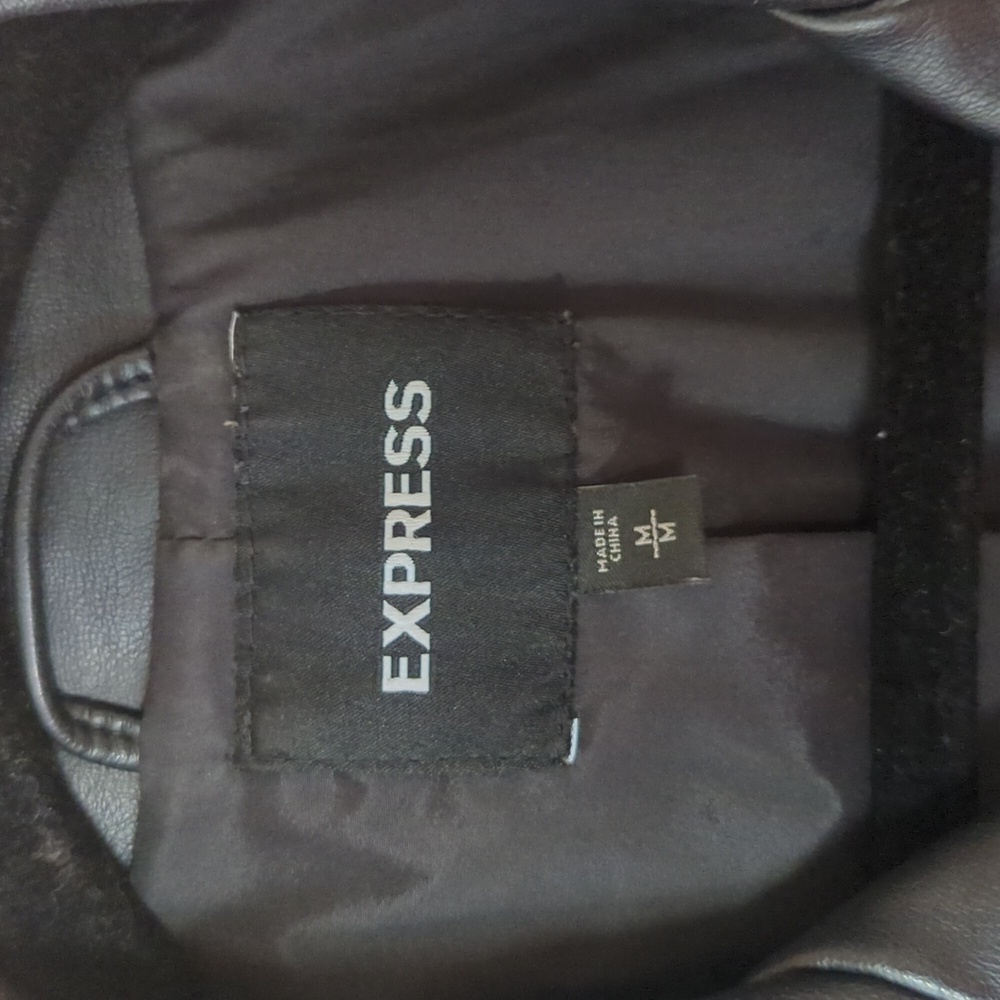 Express Faux Leather Moto Jacket - Picture 4 of 10